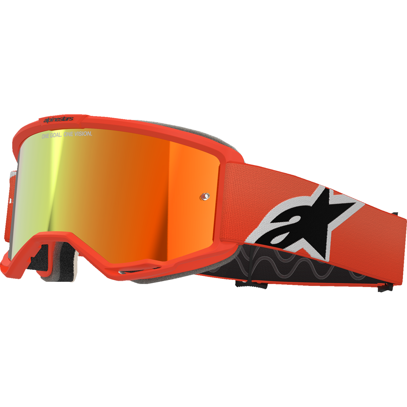 ALPINESTARS GOGGLES Vision 5 Goggle - Corp - Orange - Red Mirror Lens 5101825-480