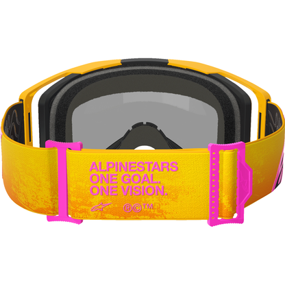 ALPINESTARS GOGGLES Vision 8 Goggle - Corp - Orange/Yellow/Pink - Gold Mirror Lens 5101625-4005