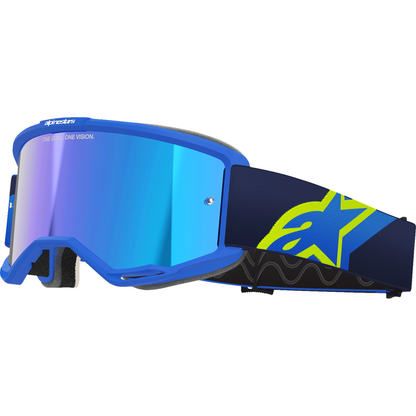 ALPINESTARS GOGGLES Vision 5 Goggle - Corp - Blue/Yellow - Blue Mirror Lens 5101825-7288