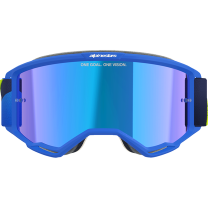 ALPINESTARS GOGGLES Vision 5 Goggle - Corp - Blue/Yellow - Blue Mirror Lens 5101825-7288