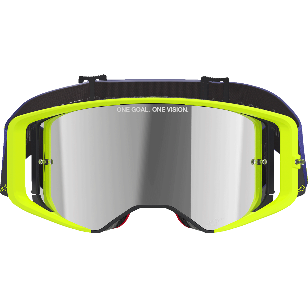 ALPINESTARS GOGGLES Supertech Goggle - Corp - Purple/Yellow - Silver Mirror Lens 5100326-3156