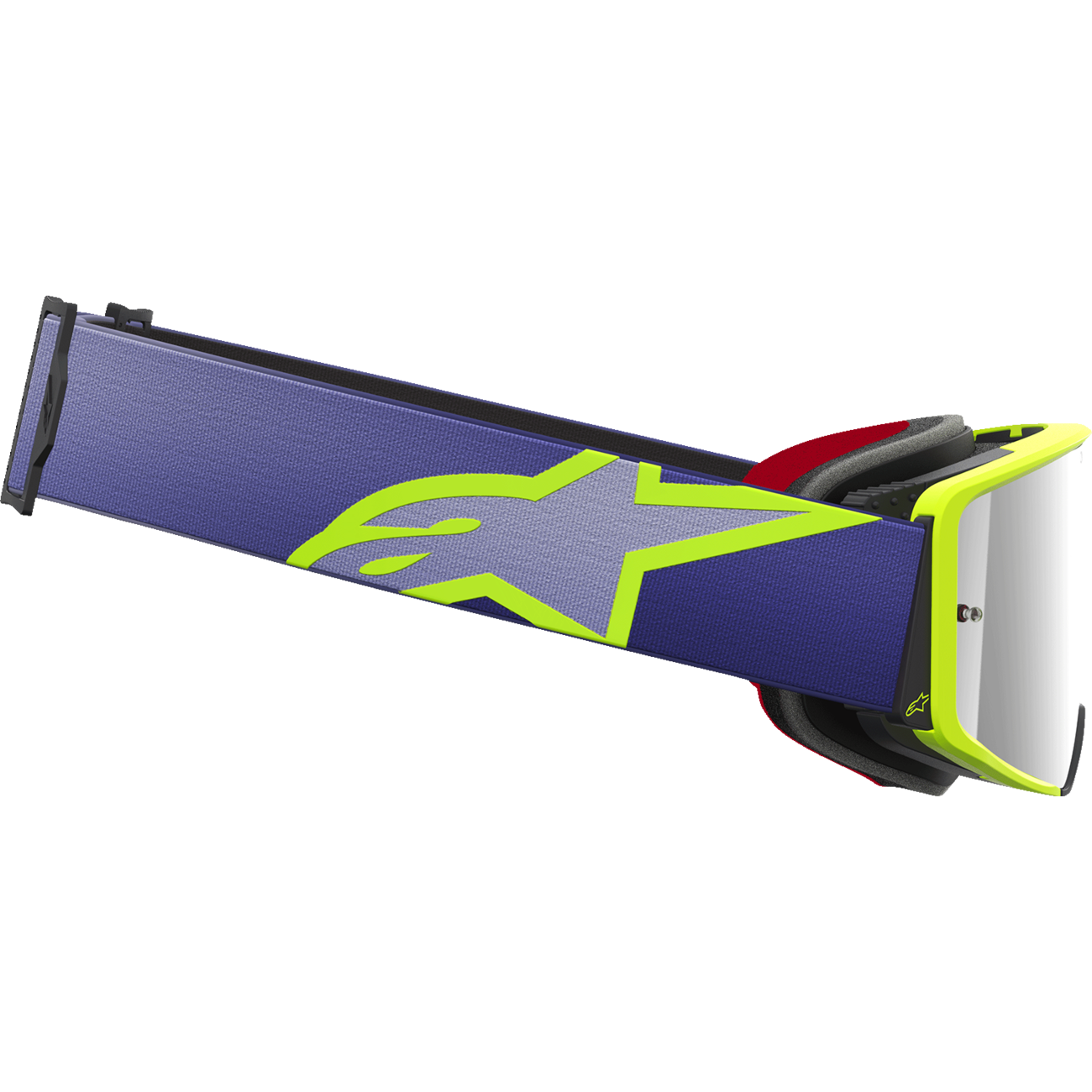 ALPINESTARS GOGGLES Supertech Goggle - Corp - Purple/Yellow - Silver Mirror Lens 5100326-3156