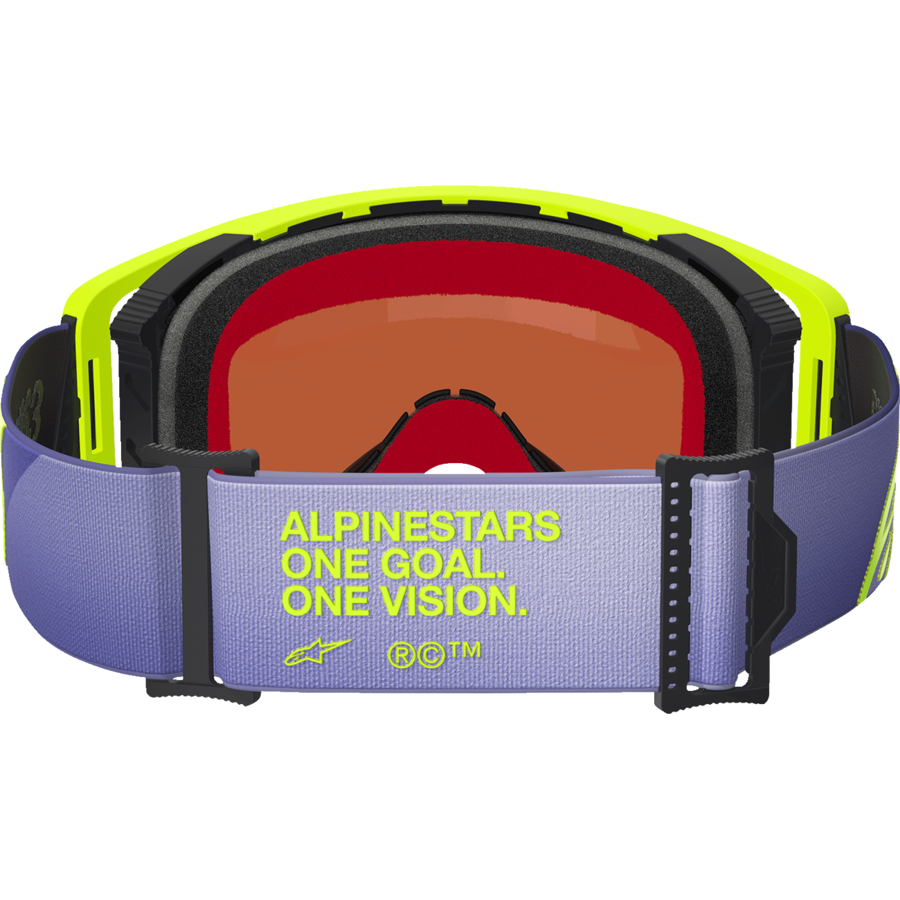 ALPINESTARS GOGGLES Supertech Goggle - Corp - Purple/Yellow - Silver Mirror Lens 5100326-3156