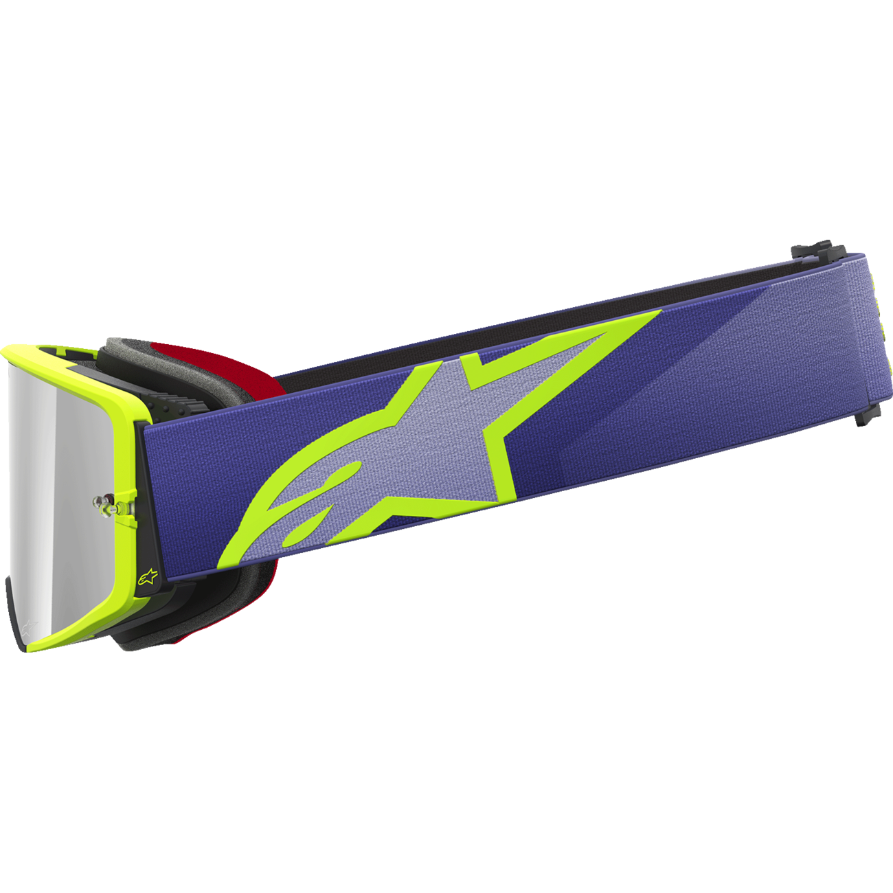 ALPINESTARS GOGGLES Supertech Goggle - Corp - Purple/Yellow - Silver Mirror Lens 5100326-3156