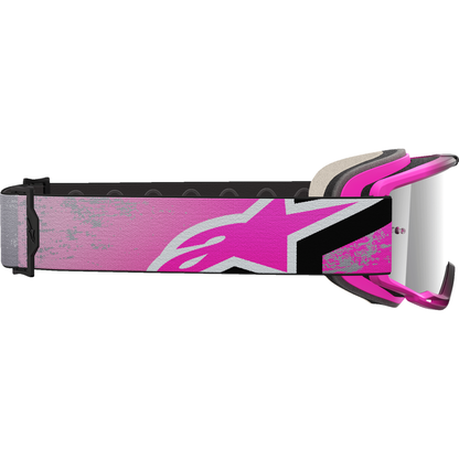 ALPINESTARS GOGGLES Vision 5 Goggle - Lahnd - Iron/Pink - Silver Mirror Lens 5100626-9284