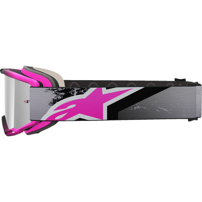 ALPINESTARS GOGGLES Vision 5 Goggle - Lahnd - Iron/Pink - Silver Mirror Lens 5100626-9284