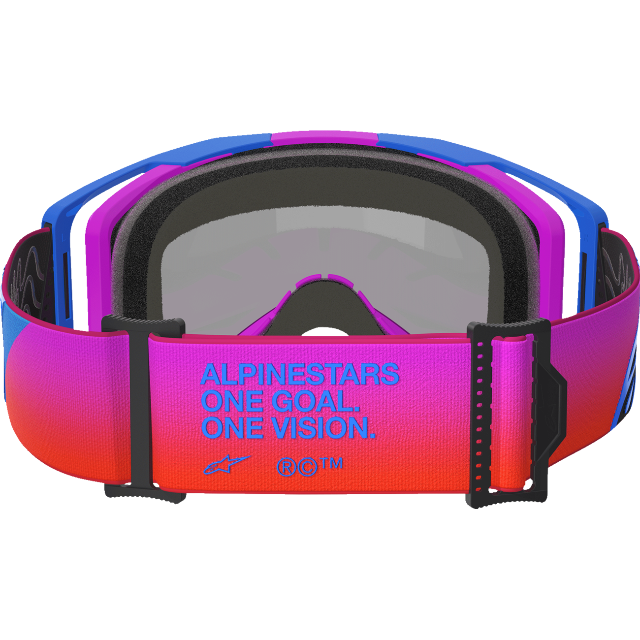 ALPINESTARS GOGGLES Vision 8 Goggle - Corp - Blue/Purple/Orange - Red Mirror Lens 5101625-7286