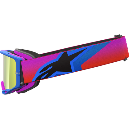 ALPINESTARS GOGGLES Vision 8 Goggle - Corp - Blue/Purple/Orange - Red Mirror Lens 5101625-7286