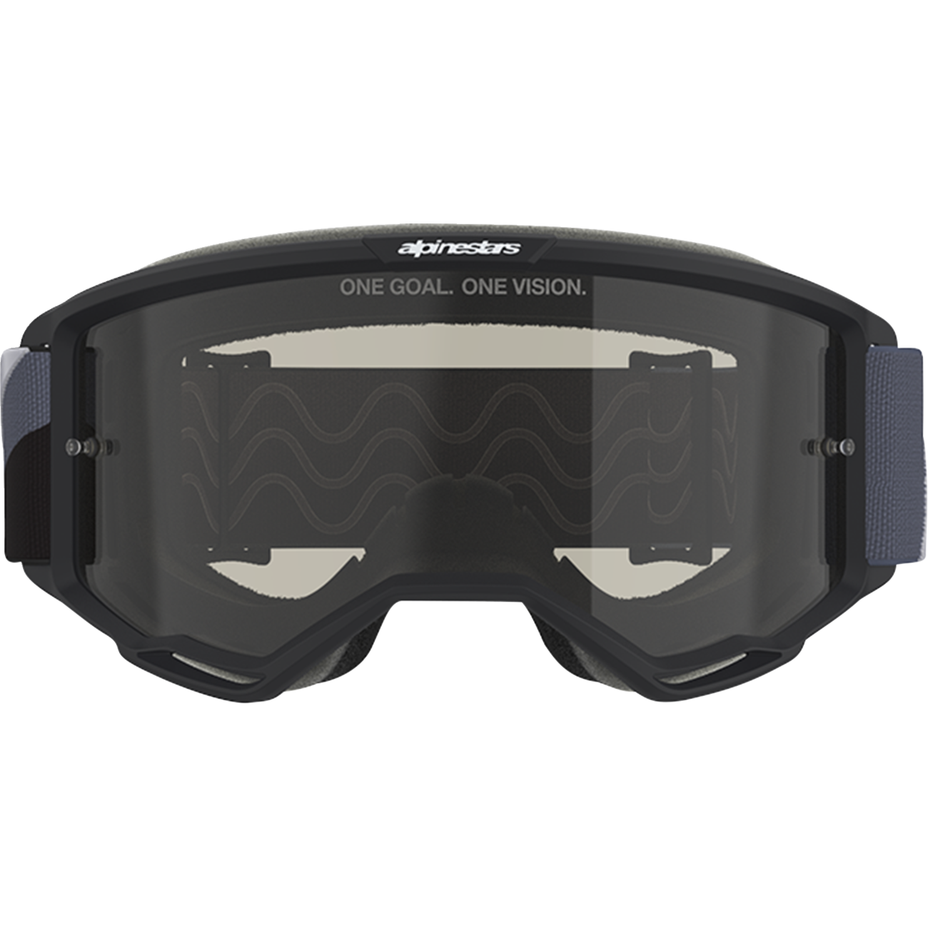 ALPINESTARS GOGGLES Vision Sand Goggle - Black/Gray - Dark Gray Smoke Lens 5100826-1572