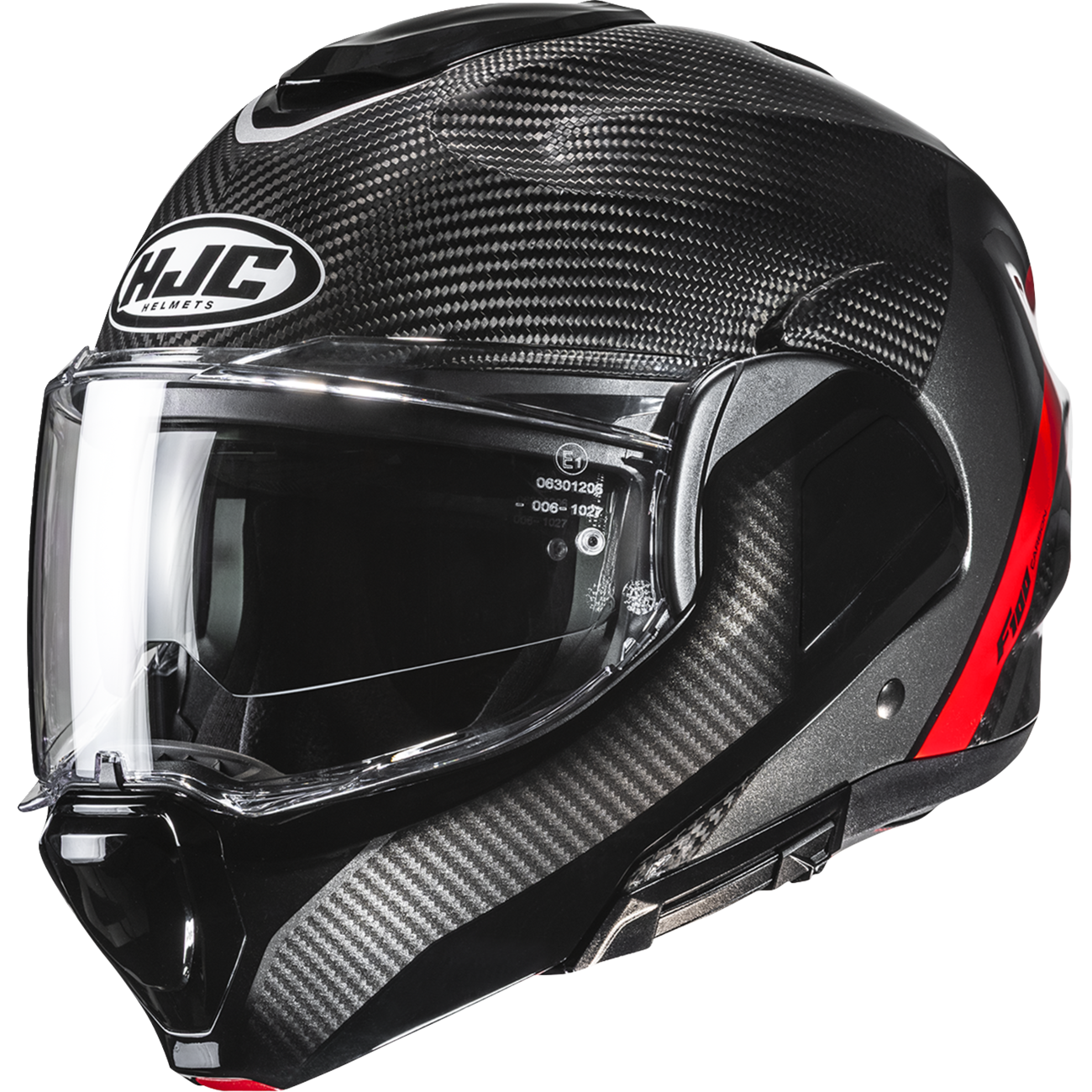 HJC F100 Carbon Modular Helmet - Stan - MC1 - Small EB20NUS4001V