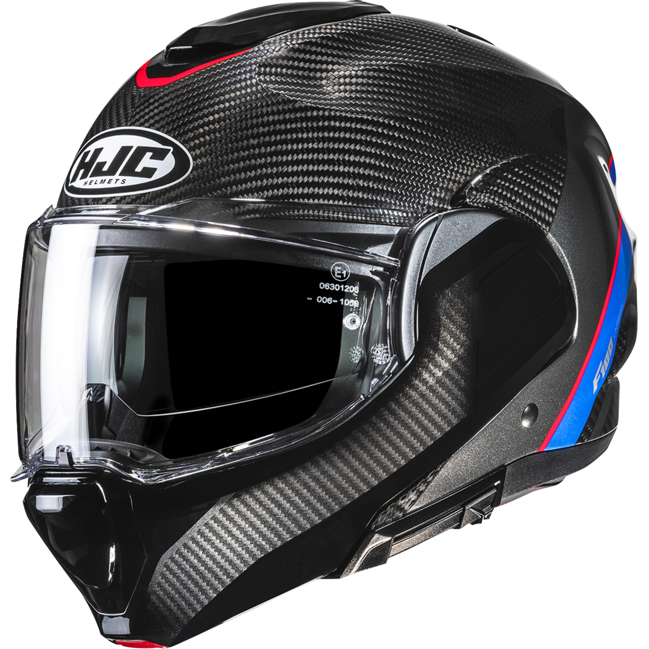 HJC F100 Carbon Modular Helmet - Stan - MC21 - Small EB20NUS4021V