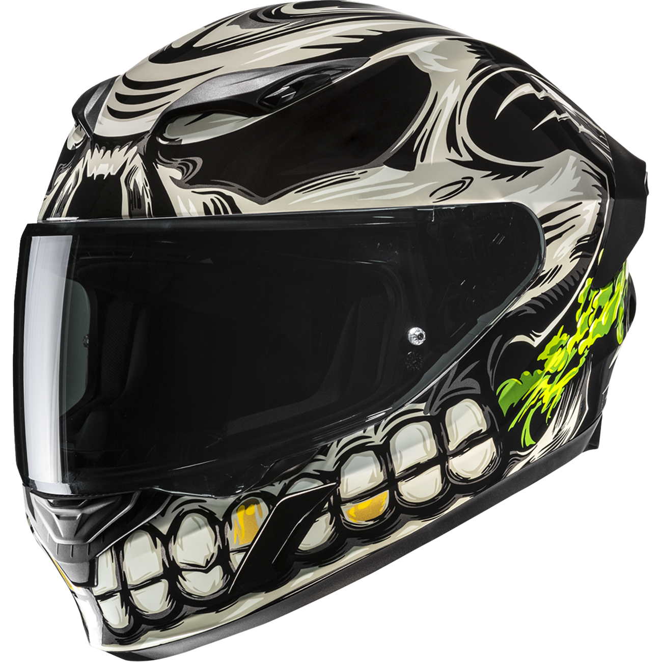 HJC i11 Helmet - Acid Skull - MC5 - XS FP67NUS3205V