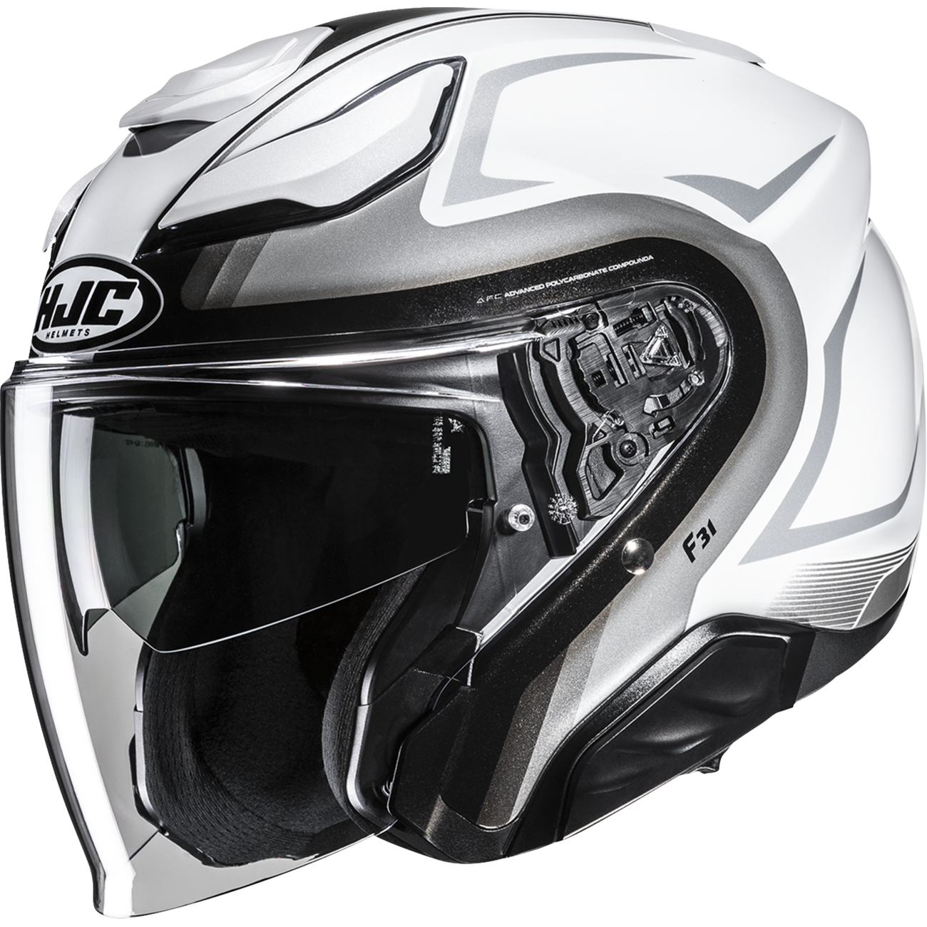 HJC F31 Helmet - Bask - MC10 - Large JA21NUS6410V