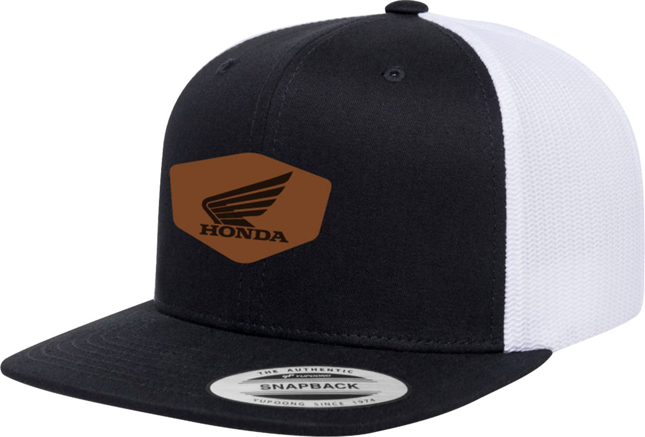 FACTORY EFFEX Honda Heritage Snapback Hat - Black/White 29-86300