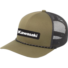 FACTORY EFFEX Kawasaki Explorer Braided Snapback Hat - Moss Green/Charcoal 29-86104