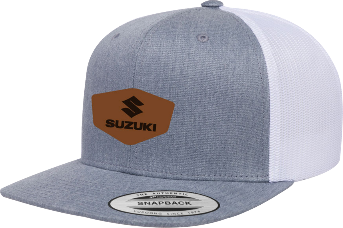 FACTORY EFFEX Suzuki Heritage Snapback Hat - Heather White 29-86400