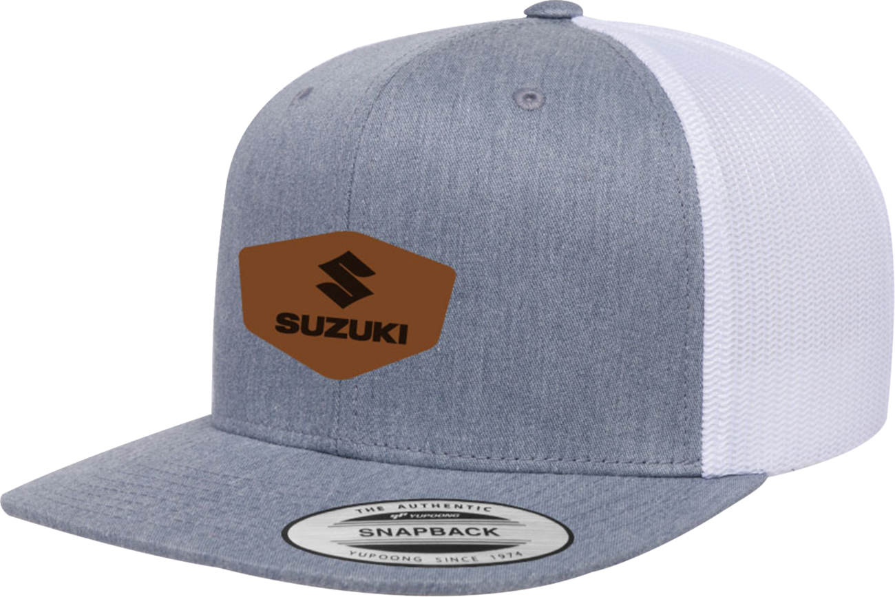 FACTORY EFFEX Suzuki Heritage Snapback Hat - Heather White 29-86400