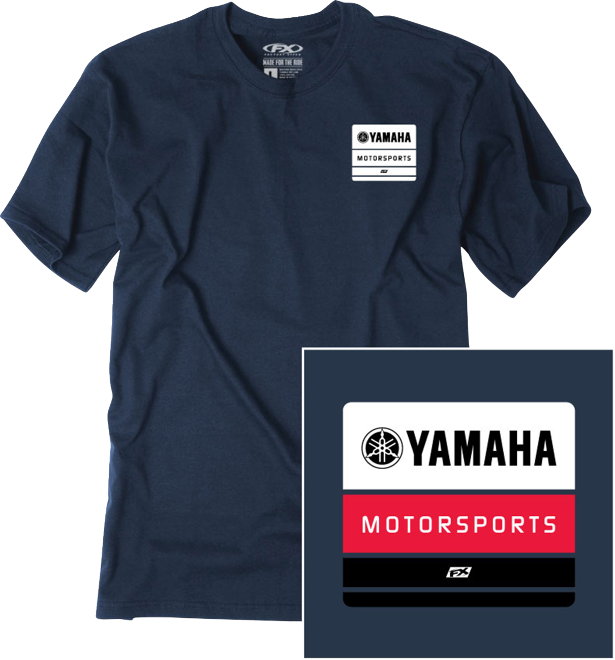 FACTORY EFFEX Yamaha Phase T-Shirt - Navy - XL 29-87206