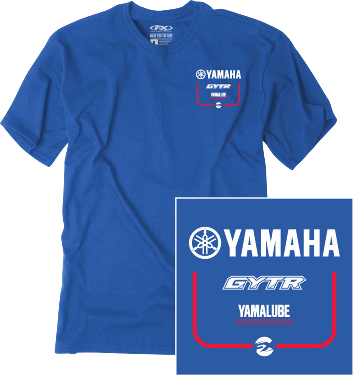 FACTORY EFFEX Yamaha Upshift T-Shirt - Royal - Medium 29-87232