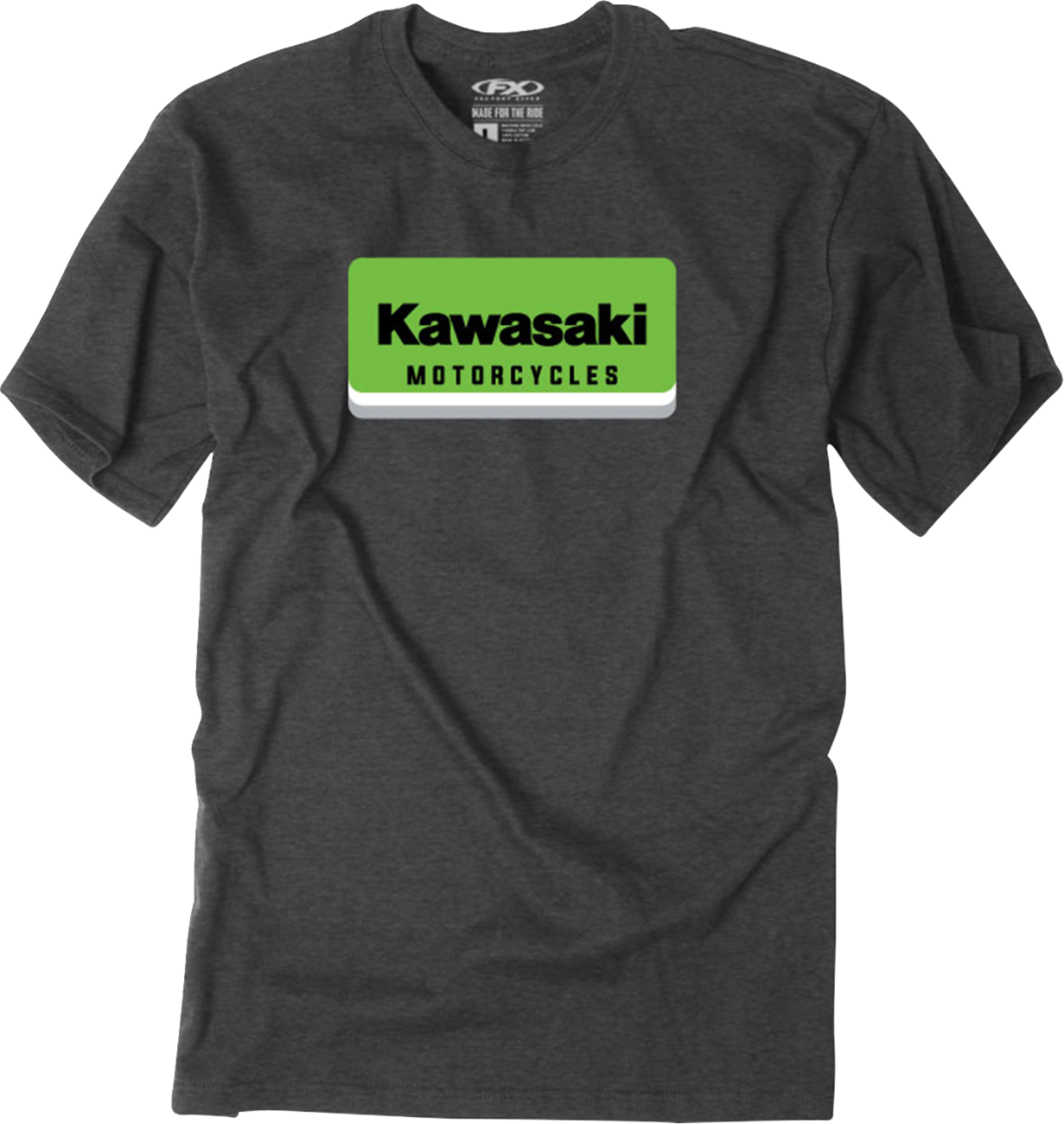 FACTORY EFFEX Kawasaki Nova T-Shirt - Heather Charcoal - 2XL 29-87118