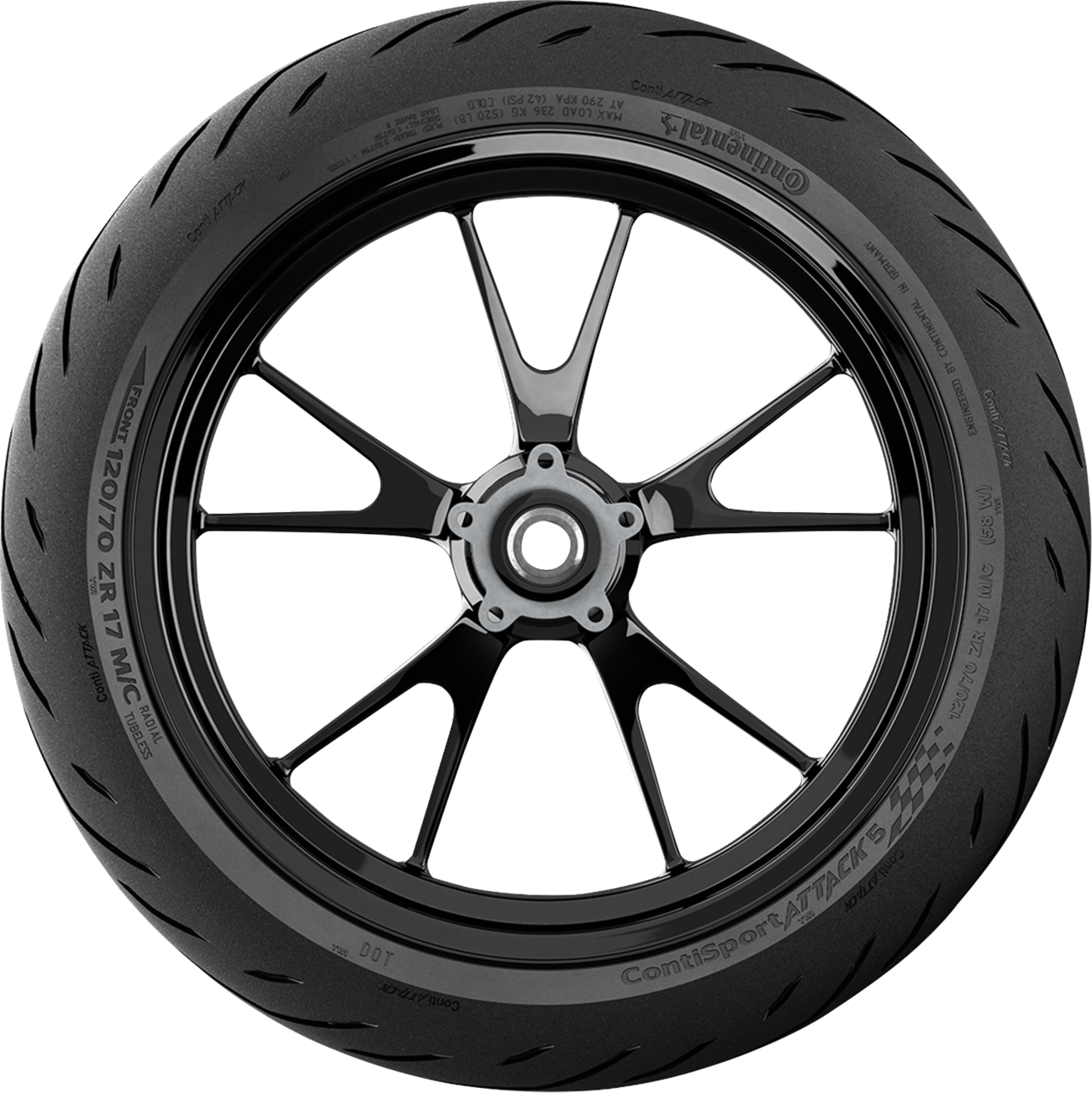 CONTINENTAL Tire - ContiSportAttack 5 - Front - 120/70ZR17 - (58W) 02447650000