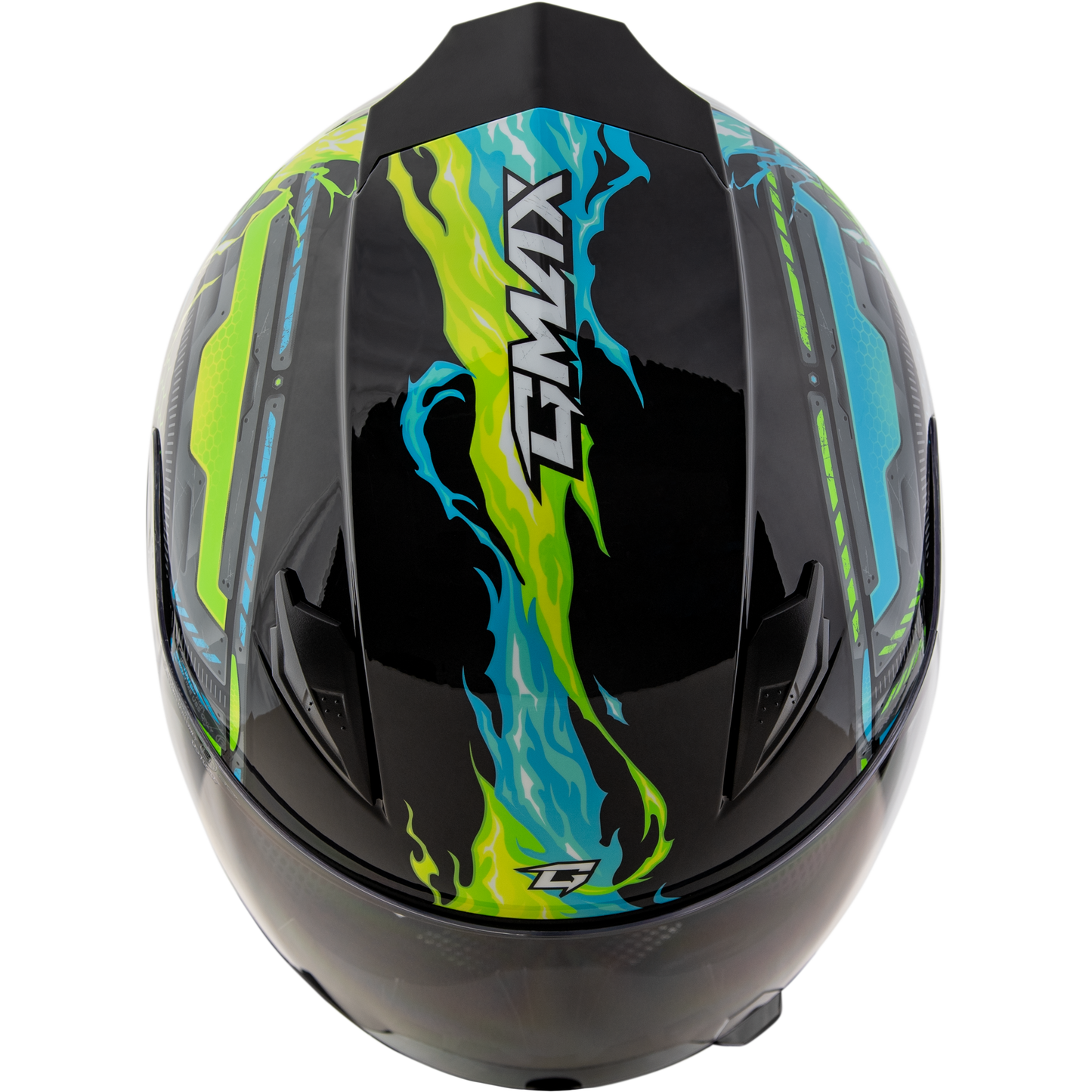 Gm 49y Charge Helmet Black/Blue/Green Ys