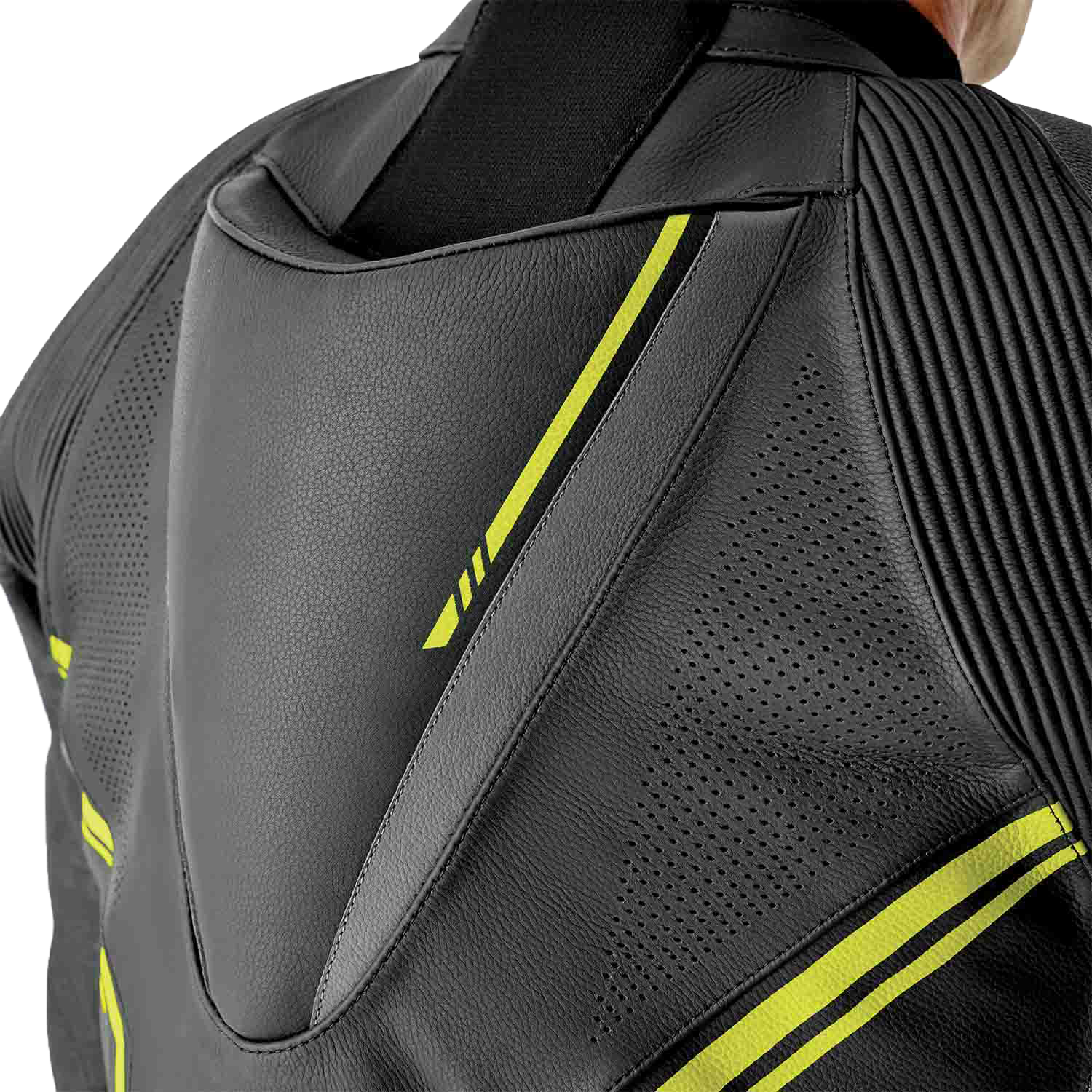 S1 D3o Suit Blk/Gry/Flo Yel Leather 3x