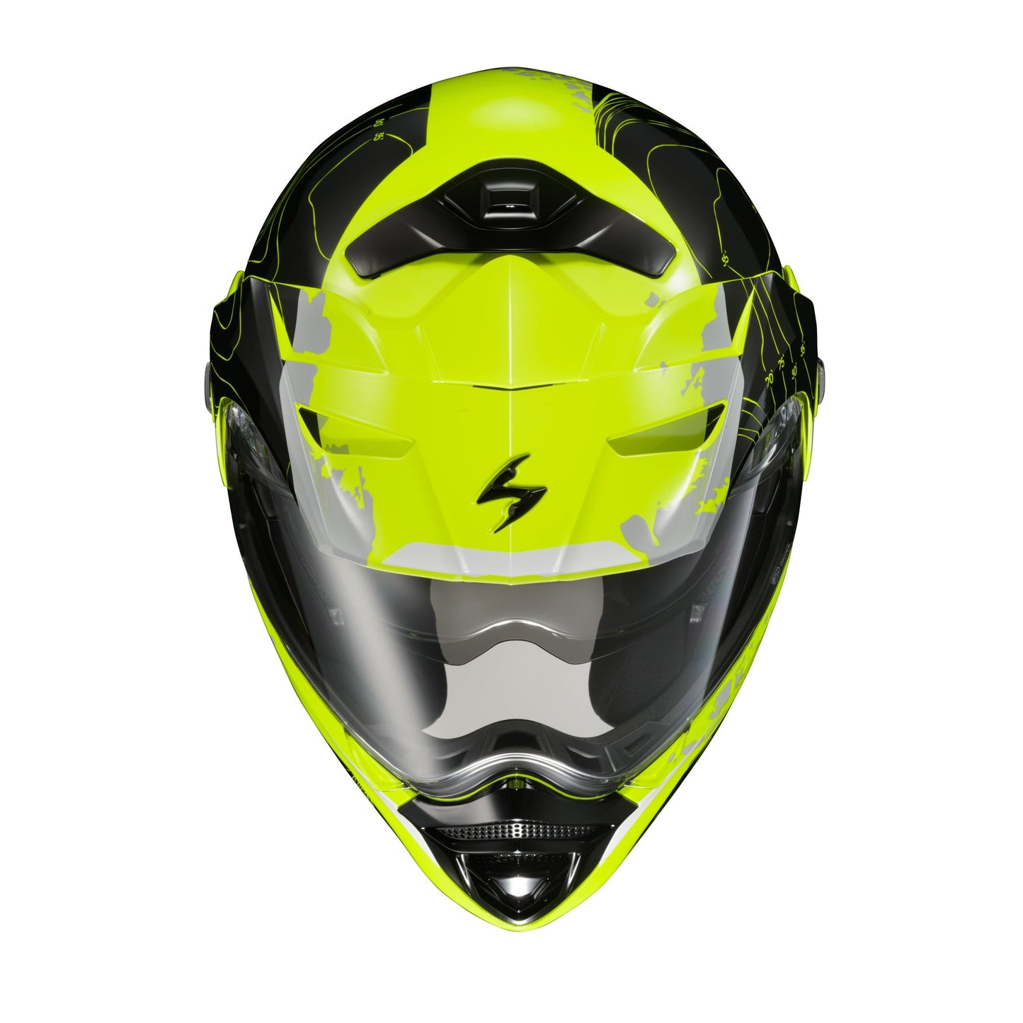 Exo At960 Modular Helmet Topographic Hi Vis/Black Md