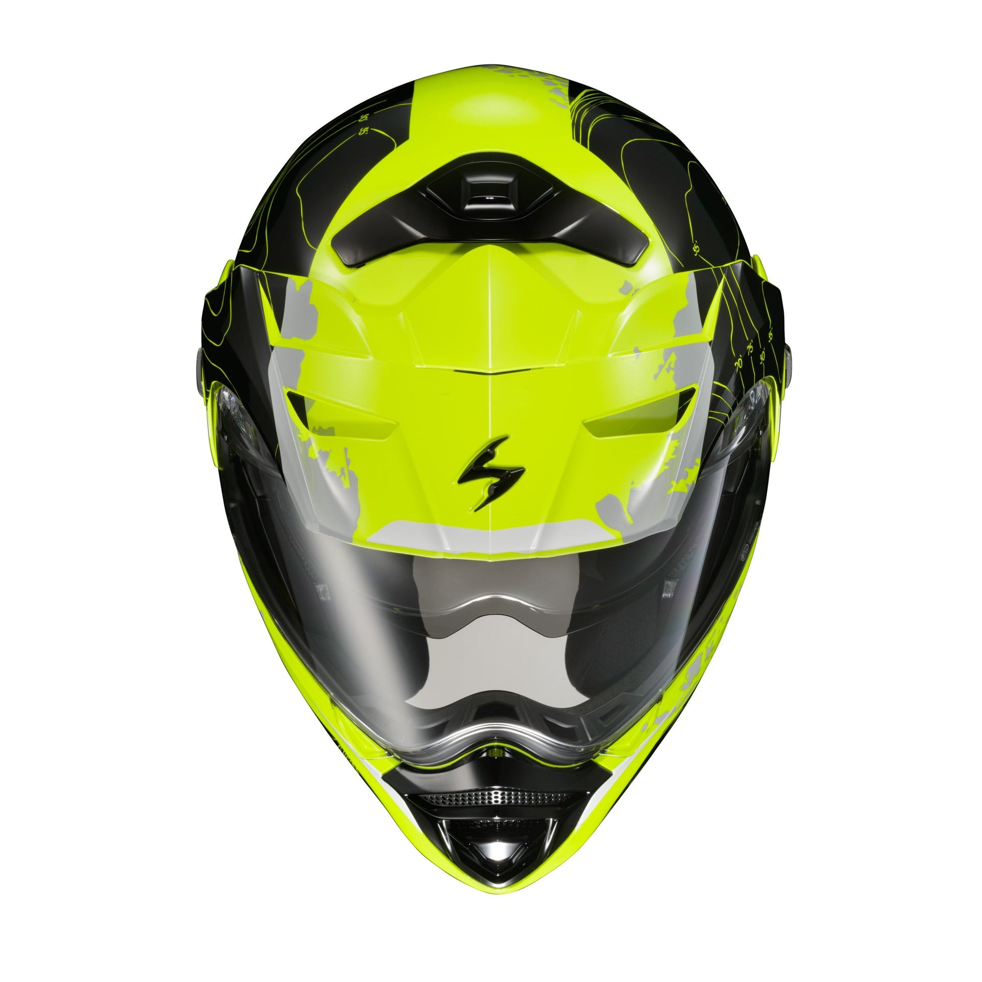 Exo At960 Modular Helmet Topographic Hi Vis/Black Lg