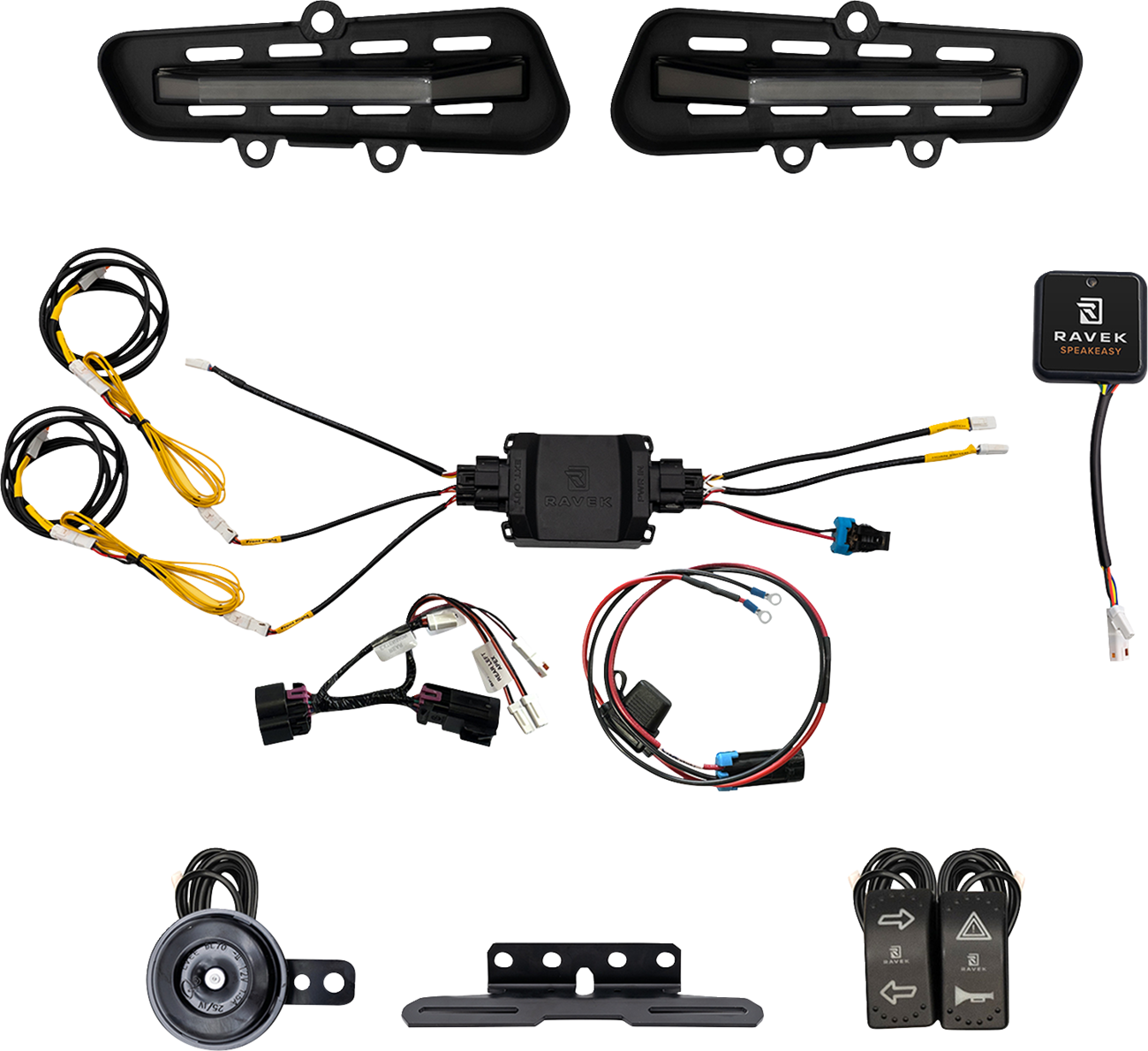 RAVEK Turn Signal Kit - Gen3 Speakeasy™ - Defender HD11 - Rockers 65-2000SR