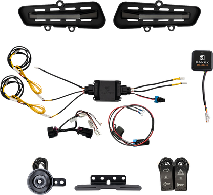 RAVEK Turn Signal Kit - Gen3 Speakeasy™ - Defender HD11 - Rockers 65-2000SR