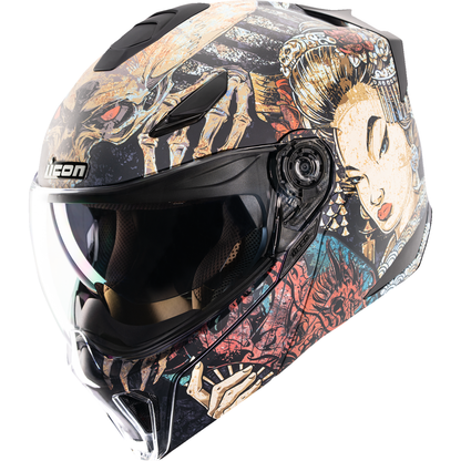 ICON Threshold™ Modular Helmet - Odokuro - Black - XS 0100-2714