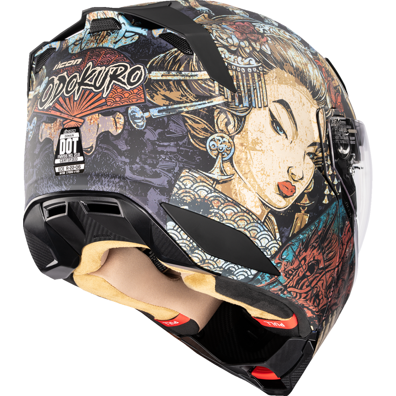 ICON Threshold™ Modular Helmet - Odokuro - Black - XS 0100-2714
