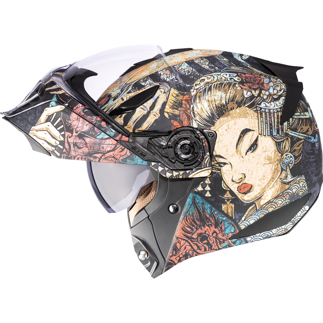 ICON Threshold™ Modular Helmet - Odokuro - Black - XS 0100-2714
