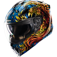 ICON Threshold™ Modular Helmet - Burn Birdie Burn - Blue - Medium 0100-2723