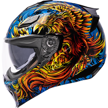ICON Threshold™ Modular Helmet - Burn Birdie Burn - Blue - Large 0100-2724