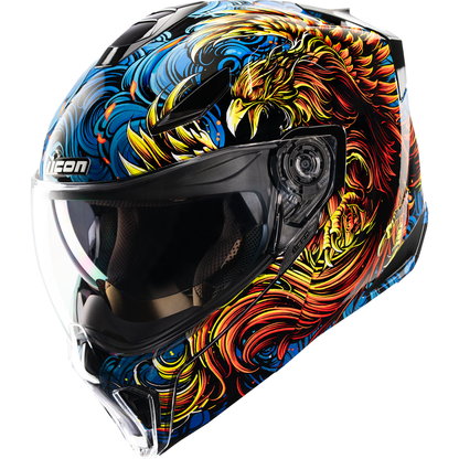 ICON Threshold™ Modular Helmet - Burn Birdie Burn - Blue - XL 0100-2725