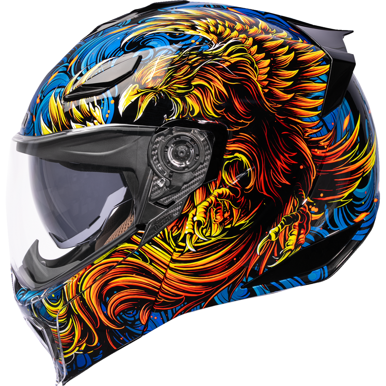 ICON Threshold™ Modular Helmet - Burn Birdie Burn - Blue - XL 0100-2725