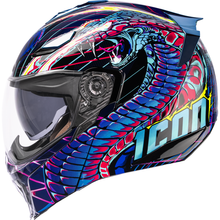 ICON Threshold™ Modular Helmet - Synthwave Lazer Cobra - Blue - Small 0100-2729