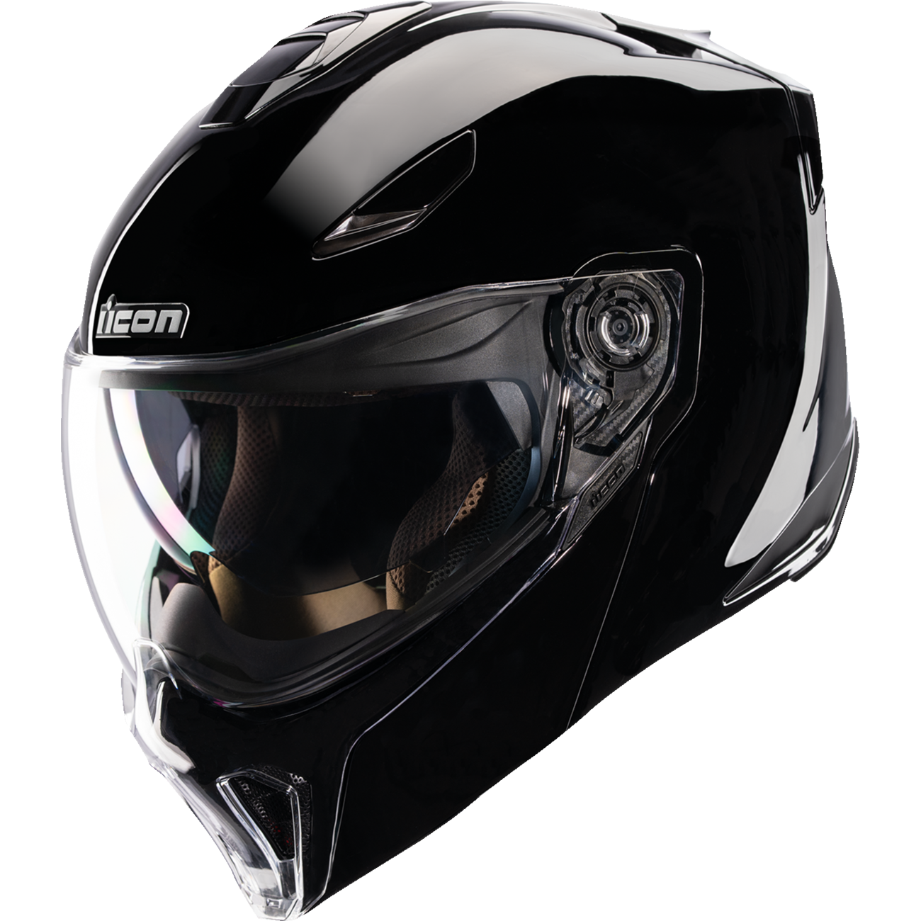 ICON Threshold™ Modular Helmet - Solid - Gloss Black - XS 0100-2811