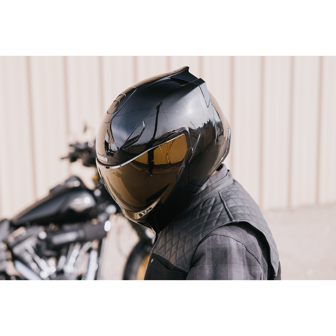 ICON Threshold™ Modular Helmet - Solid - Gloss Black - XS 0100-2811