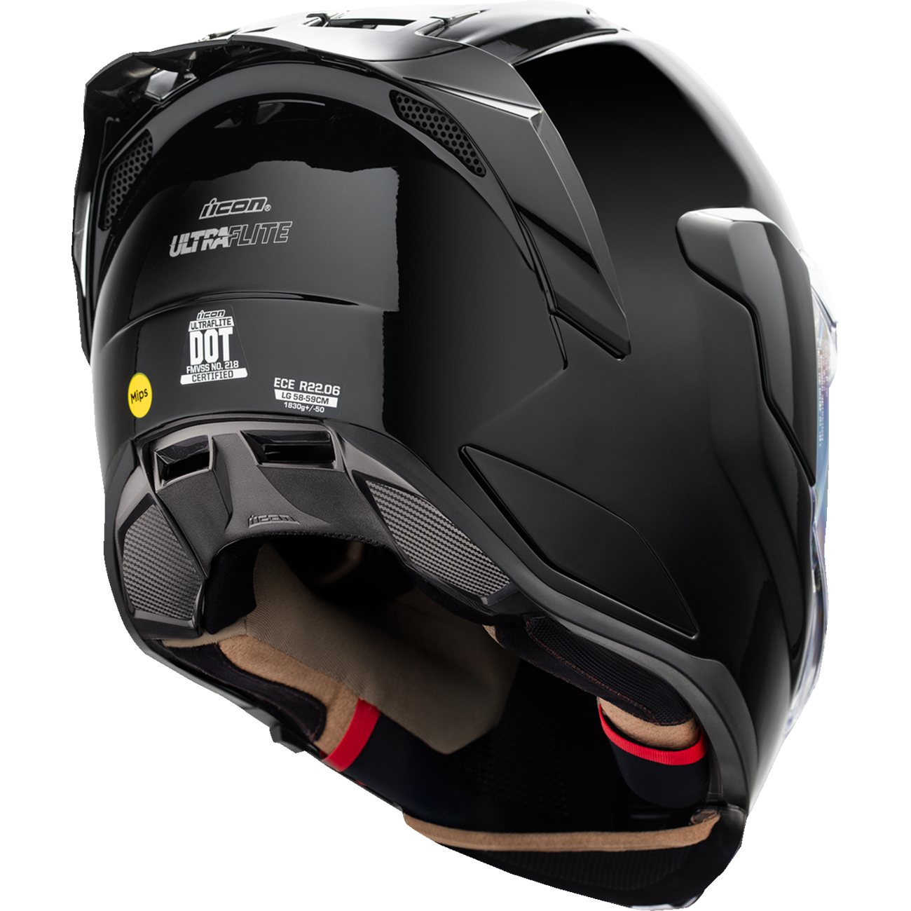 ICON Ultraflite™ Helmet - Solid - MIPS® - Gloss Black - Medium 0101-19274