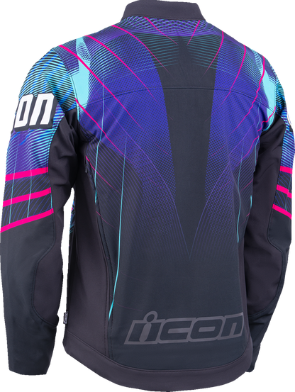 ICON Synthwave Merc3 Lazer Cobra™ Jacket - Black - Medium 2820-7781