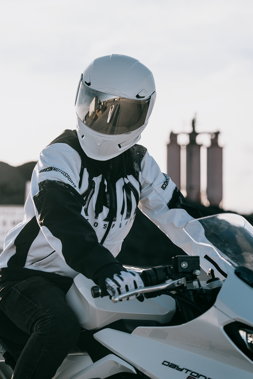 ICON Merc3 Anomaly™ Jacket - White - Small 2820-7923