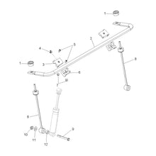 Polaris RZR Stabilizer Bar, Front, Black, Genuine OEM Part 5336152-329, Qty 1