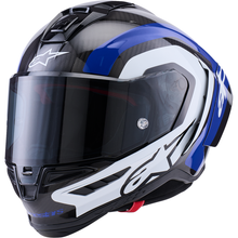 ALPINESTARS Supretech R10 Helmet - 22.06 - Arius - Gloss Black/White/Blue - XL 8203926-1647-XL