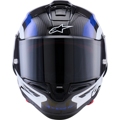 ALPINESTARS Supretech R10 Helmet - 22.06 - Arius - Gloss Black/White/Blue - Small 8203926-1647-S
