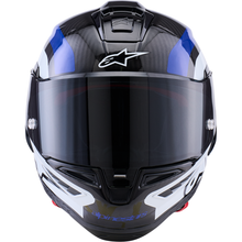 ALPINESTARS Supretech R10 Helmet - 22.06 - Arius - Gloss Black/White/Blue - XL 8203926-1647-XL