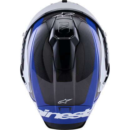 ALPINESTARS Supretech R10 Helmet - 22.06 - Arius - Gloss Black/White/Blue - XL 8203926-1647-XL