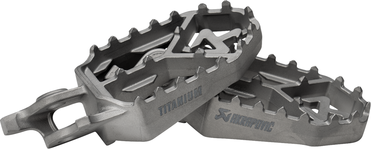 AKRAPOVIC Adventure Foot Pegs - Titanium - Honda F-H11T1